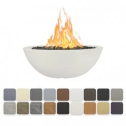 48" Sedona Gas Fire Pit Bowl 10 48" Sedona Gas Fire Pit Bowl -Grand Canyon opt sed48x mpr pearl 10 19 5