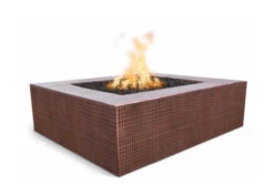 Quad Square Copper Fire Pit 36″ Or 42″ -Grand Canyon quad hammered