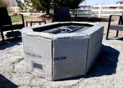 Custom Rectagon Fire Pit Kit 52″ X 33″ 14 Custom Rectagon Fire Pit Kit 52″ X 33″ -Grand Canyon rectagon cement board lathe 2 1024x732 1