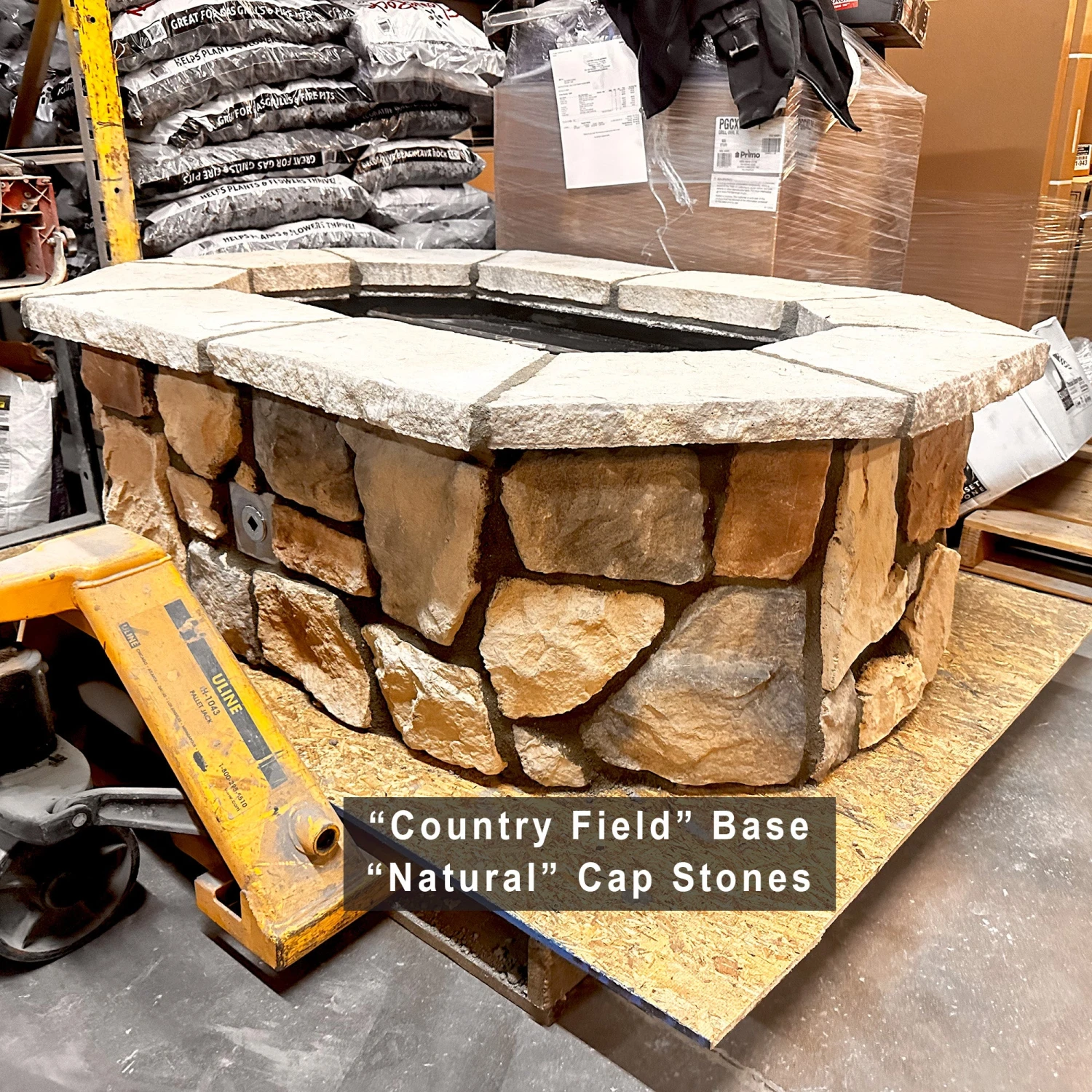 61″ X 42″ Rectagon Custom Stone Gas Fire Pit 4 61″ X 42″ Rectagon Custom Stone Gas Fire Pit - Image 3