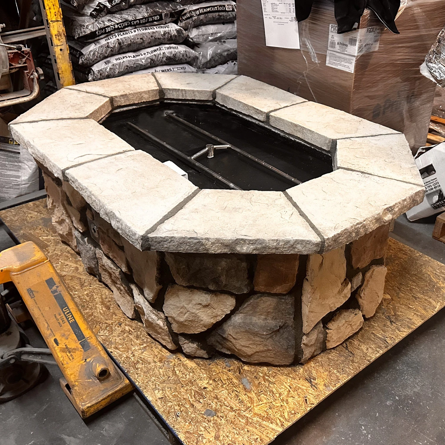 61″ X 42″ Rectagon Custom Stone Gas Fire Pit 9 61″ X 42″ Rectagon Custom Stone Gas Fire Pit - Image 8