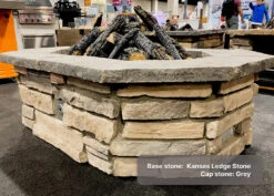 61″ X 42″ Rectagon Custom Stone Gas Fire Pit 39 61″ X 42″ Rectagon Custom Stone Gas Fire Pit -Grand Canyon rectagon ledge base 1024x732 21 1