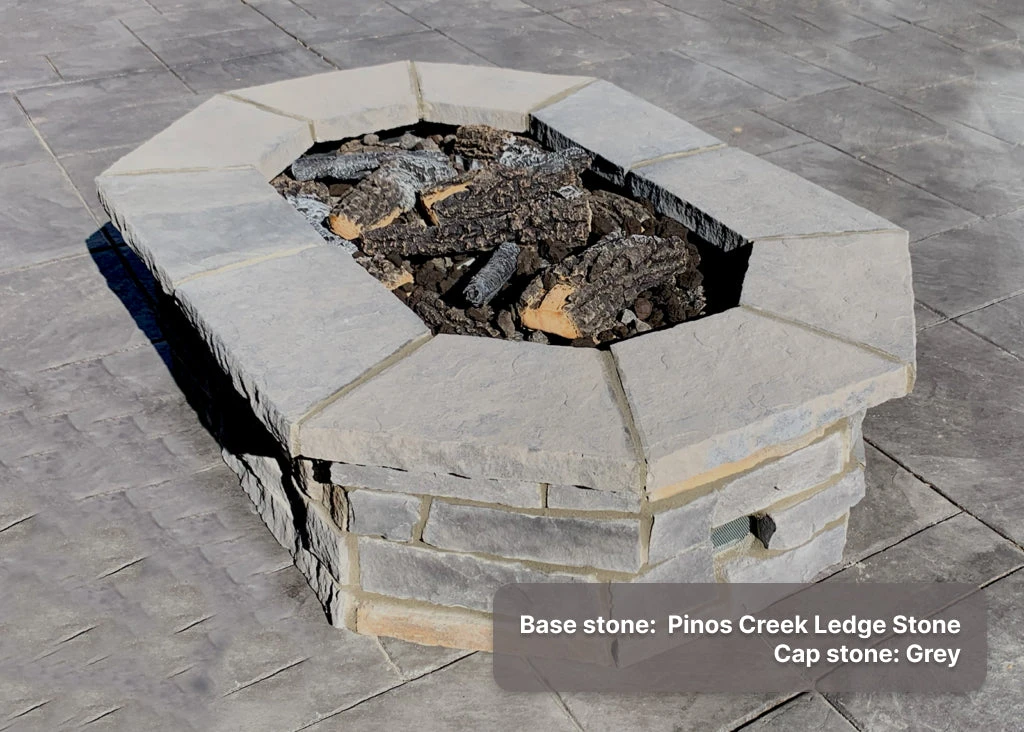 61″ X 42″ Rectagon Custom Stone Gas Fire Pit 16 61″ X 42″ Rectagon Custom Stone Gas Fire Pit - Image 15