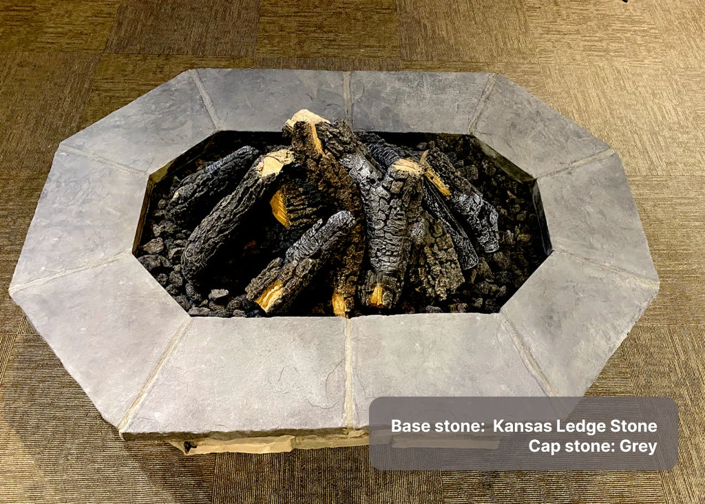 61″ X 42″ Rectagon Custom Stone Gas Fire Pit 13 61″ X 42″ Rectagon Custom Stone Gas Fire Pit - Image 12