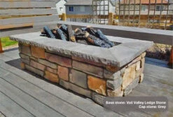 61″ X 31″ Rectangle Custom Stone Gas Fire Pit 40 61″ X 31″ Rectangle Custom Stone Gas Fire Pit -Grand Canyon rectangle fire pit gas stone1
