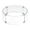Round Tempered Glass Wind Guard For 19" Pan 2 Round Tempered Glass Wind Guard For 19" Pan -Grand Canyon round flame guard