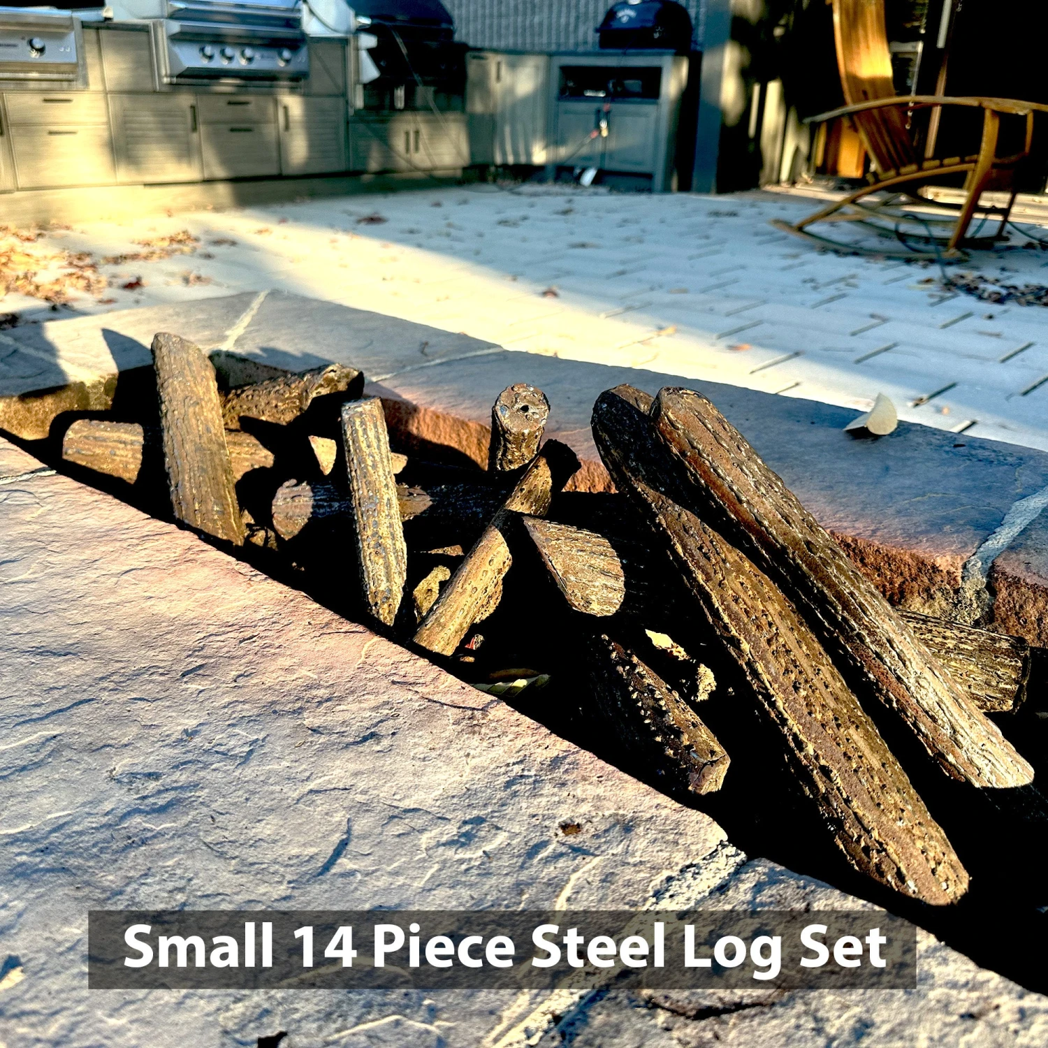 Steel Log Set, 3-sizes 13 Steel Log Set, 3-sizes - Image 11