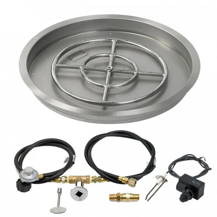 Round Drop-In Pan With Spark Ignition Kits 3 Round Drop-In Pan With Spark Ignition Kits