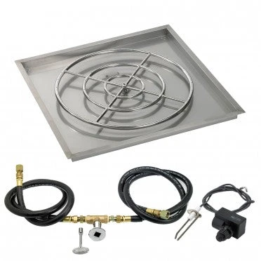 Square Drop-In Pan With Spark Ignition Kits 3 Square Drop-In Pan With Spark Ignition Kits