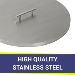 Round Drop In Pan Covers- AFG 9 Round Drop In Pan Covers- AFG -Grand Canyon stainless steel 1