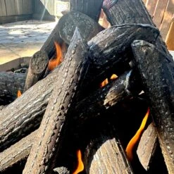 Steel Log Set, 3-sizes 16 Steel Log Set, 3-sizes -Grand Canyon steel log close medium