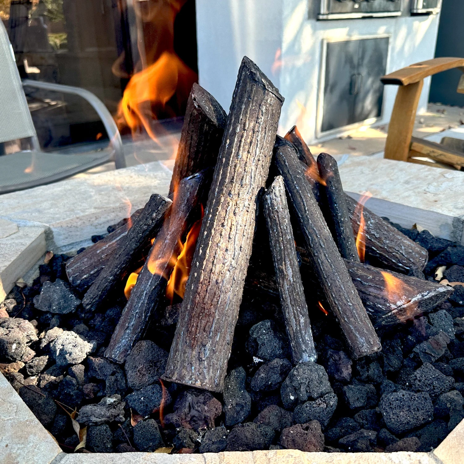 Steel Log Set, 3-sizes 5 Steel Log Set, 3-sizes - Image 3