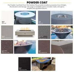 Imperial Linear Powder Coated Fire Pit– 15″ Or 24″ Tall 13 Imperial Linear Powder Coated Fire Pit– 15″ Or 24″ Tall -Grand Canyon top fire color guide powder a 09 21 11