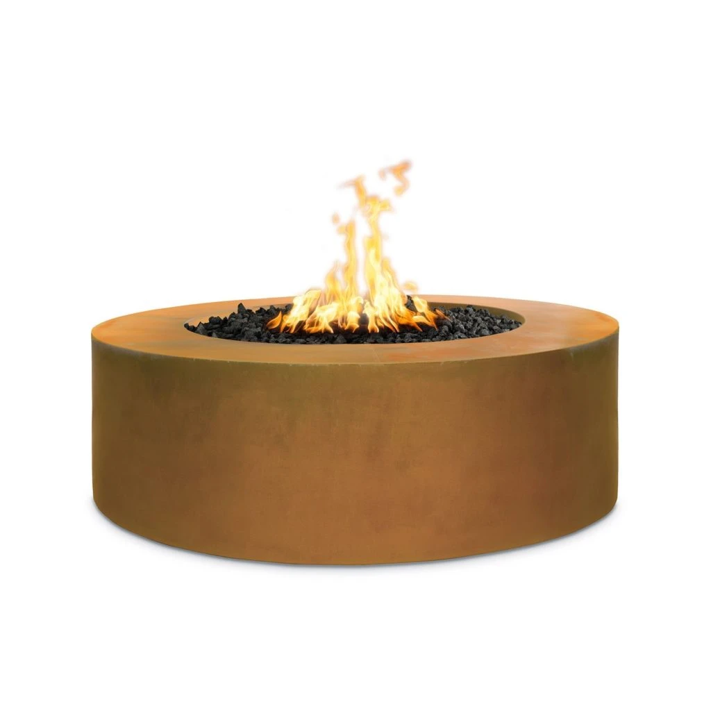 Unity Round Cor-Ten Steel Gas Fire Pit (3 Sizes) 4 Unity Round Cor-Ten Steel Gas Fire Pit (3 Sizes) - Image 2