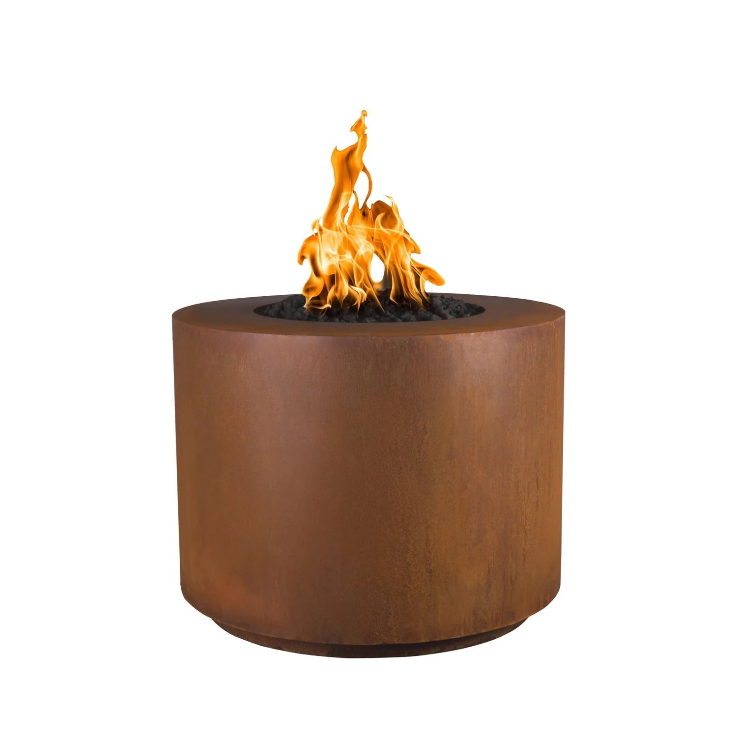 Beverly Cor-Ten Steel Gas Fire Pit- Round (3 Sizes) 3 Beverly Cor-Ten Steel Gas Fire Pit- Round (3 Sizes)