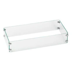 Rectangular Tempered Glass Wind Guard For 18" Pan